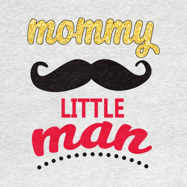 Mommy of Little Man Mustache by FirmanPrintables